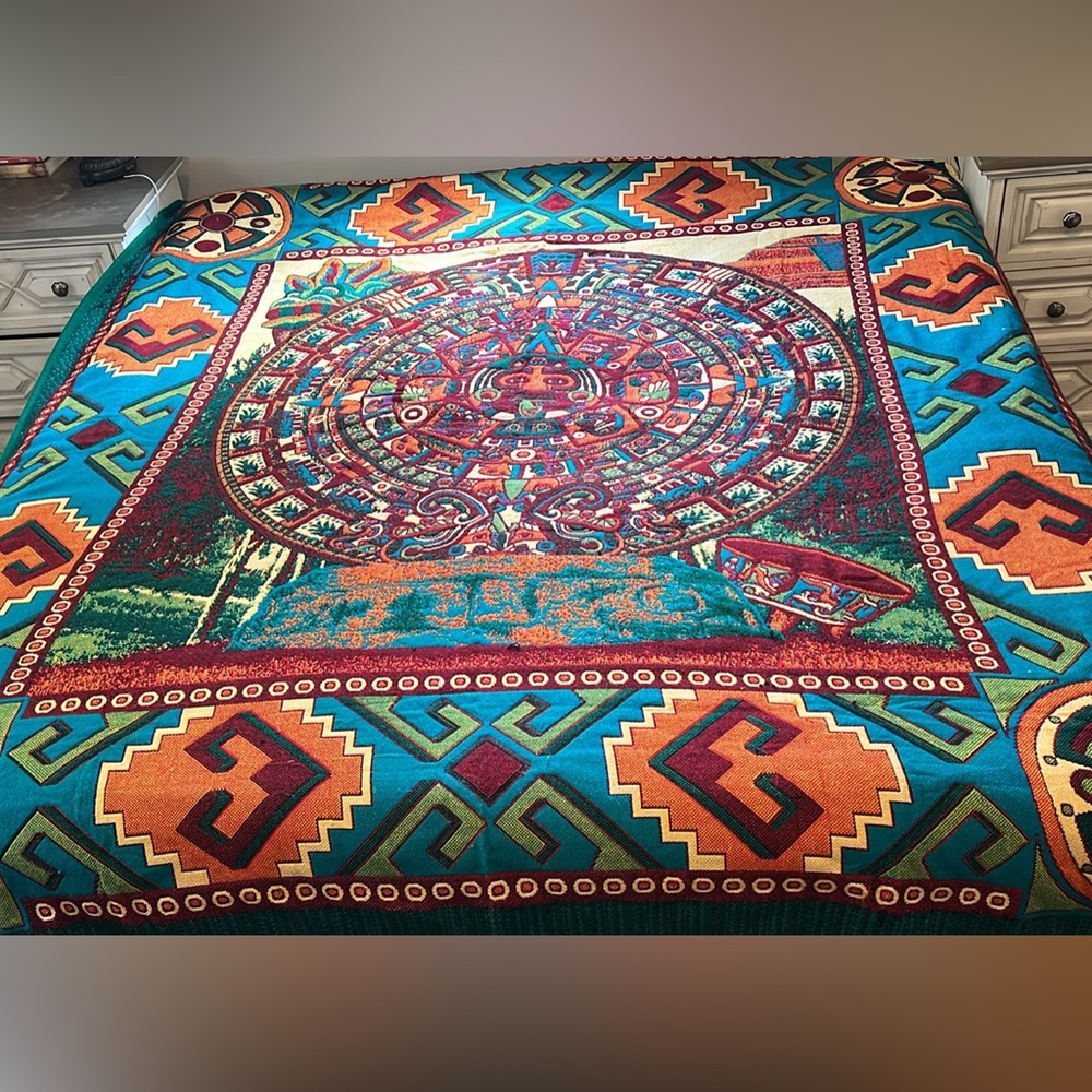 Beautiful Mexican King Size Blanket
